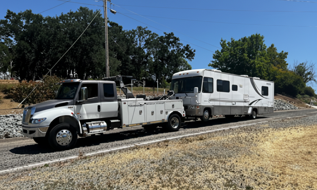 RV Towing Yuba City by Anthony’s Towing & Transportation - Emergency Vehicle Service